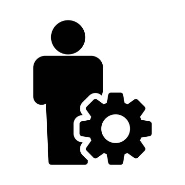 Pazarlama vektörü glyph düz simgesi