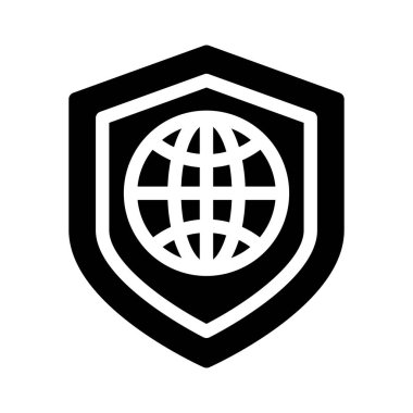 Kalkan vektörü düz simgesi