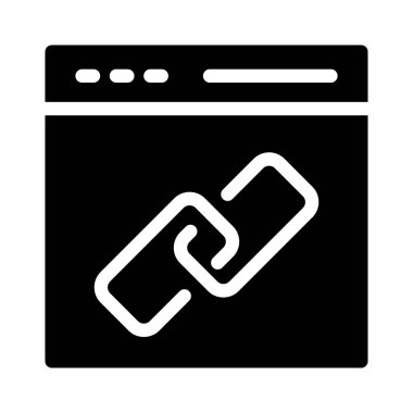 zincir vektör sembolü düz simge