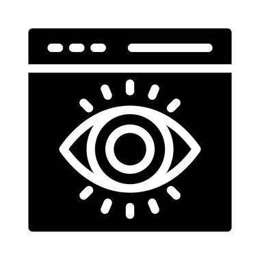 Web vektör simgesi düz simgesi