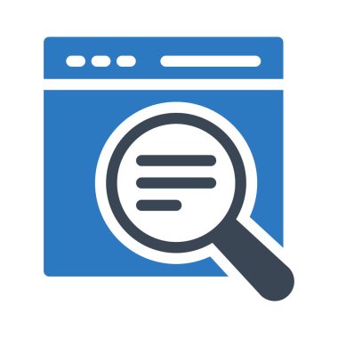 arama vektörü renk simgesi