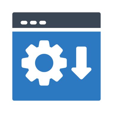 tarayıcı vektör renk simgesi