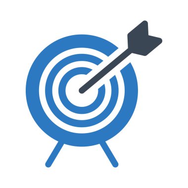 hedef vektör renk simgesi