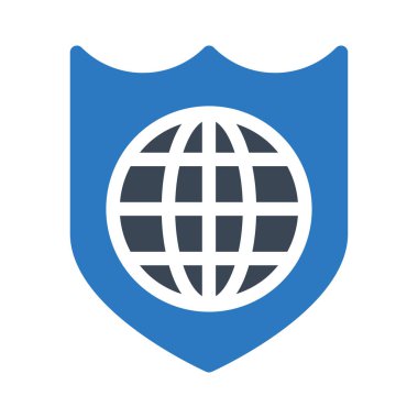 Güvenli vektör renk simgesi