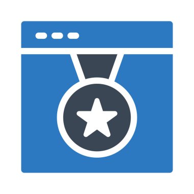 Başarı vektörü renk simgesi