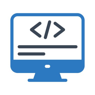 Geliştirme vektörü renk simgesi