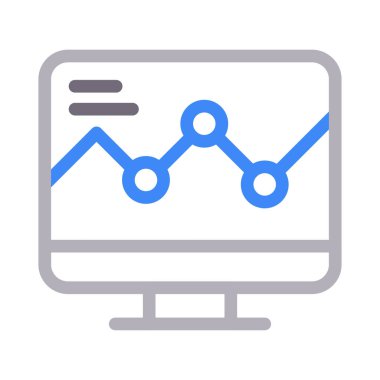 grafik vektör renk çizgisi simgesi