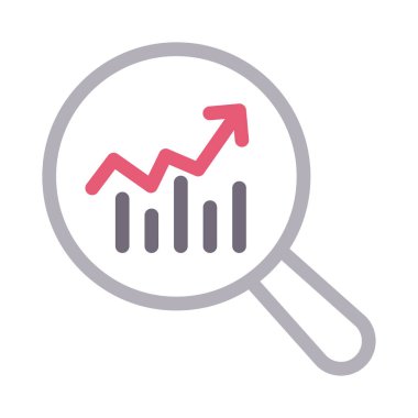 pazarlama vektörü renk çizgisi simgesi
