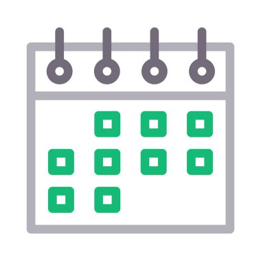 tarih vektör renk çizgisi simgesi