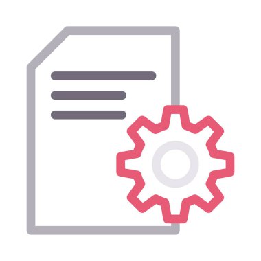 belge vektör renk çizgisi simgesi