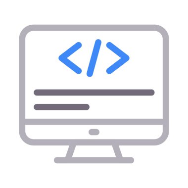 Geliştirme vektörü renk çizgisi simgesi