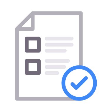 belge vektör renk çizgisi simgesi