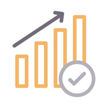 grafik vektör renk çizgisi simgesi