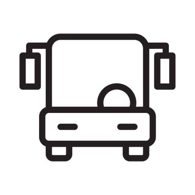 otomobil vektörü ince çizgi simgesi