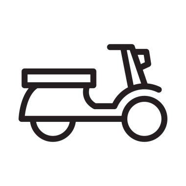 motor vektörü ince çizgi simgesi