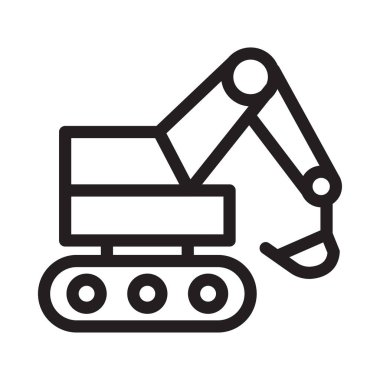 lifter vektör ince çizgi simgesi