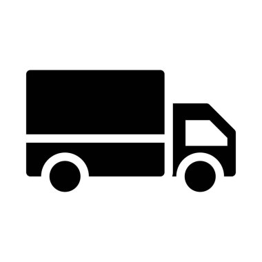 kamyon vektör simgesi düz simge