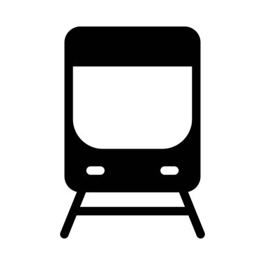 tren vektörü simgesi düz simgesi