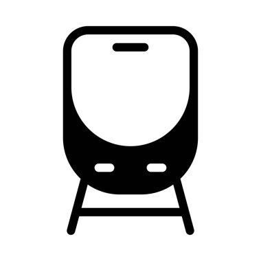 Demiryolu vektör düz simgesi