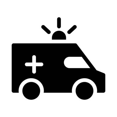 acil vektör simgesi düz simgesi