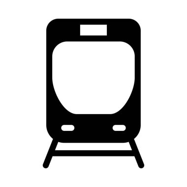 Demiryolu vektör düz simgesi