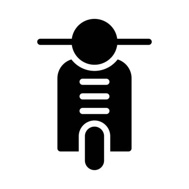 scooter vektör düz simge