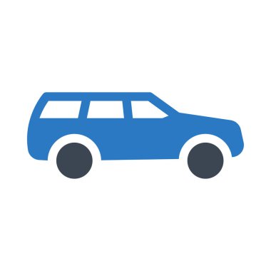 araç vektör renk simgesi