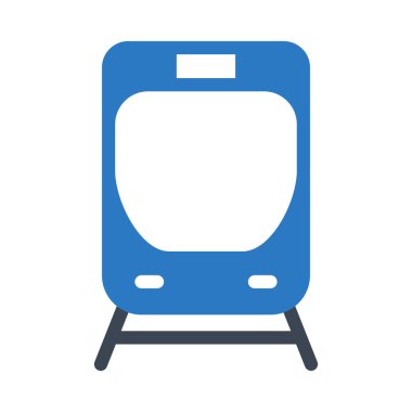 Demiryolu vektörü renk simgesi