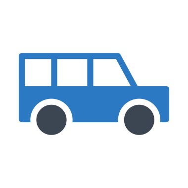 araba vektör renk simgesi