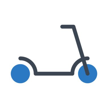 seyahat vektörü renk simgesi