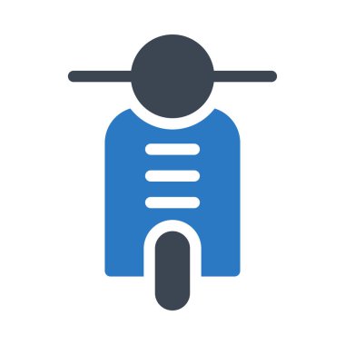 scooter vektör renk simgesi