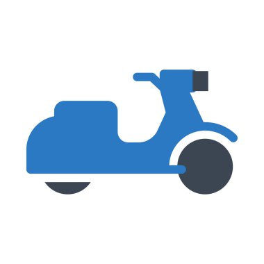 scooter vektör renk simgesi