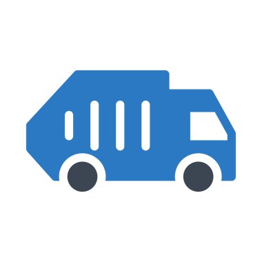 kamyon vektör renk simgesi