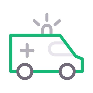 acil vektör renk çizgisi simgesi