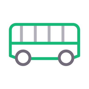 otomobil vektör renk çizgisi simgesi