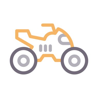 motor vektörü renk çizgisi simgesi