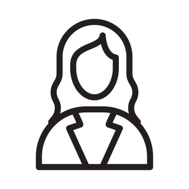 Kadınlar ince çizgi simgesini yönetir