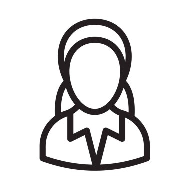 Kadınlar ince çizgi simgesini yönetir