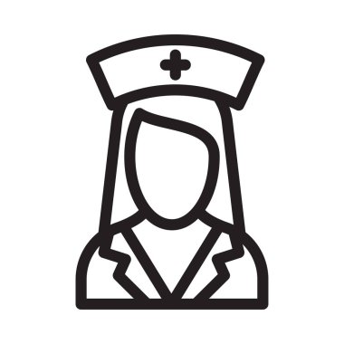 doktor vektör ince çizgi simgesi