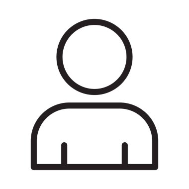 kullanıcı vektörü ince çizgi simgesi