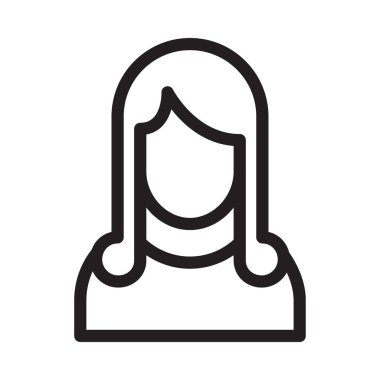 Kadınlar ince çizgi simgesini yönetir