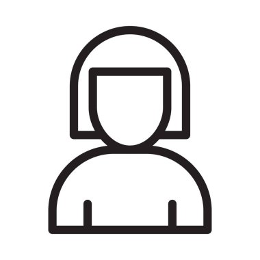 Kadınlar ince çizgi simgesini yönetir