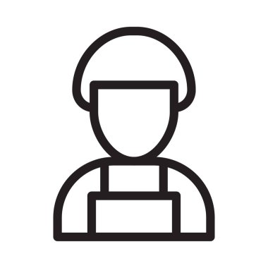 erkek vektör ince çizgi simgesi