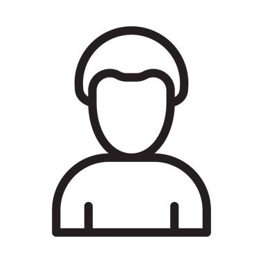 erkek vektör ince çizgi simgesi