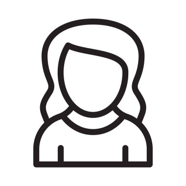 Kadınlar ince çizgi simgesini yönetir