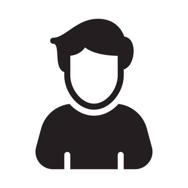 erkek vektör kabartması düz simge