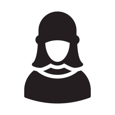 Adam vektör sembolü düz simge