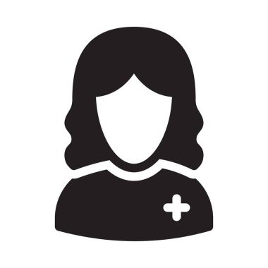 dişi vektör sembolü düz simge