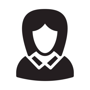 dişi vektör sembolü düz simge