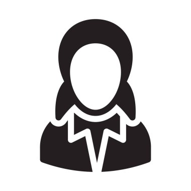 Kadınlar düz simge vektörü